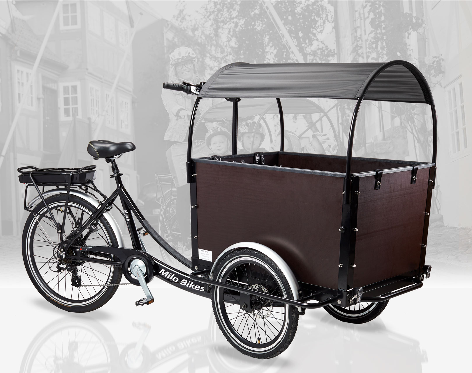 vogn Produktivitet kuvert Milo 4 - Dansk samlet kvalitets ladcykel med el - Milo Bikes